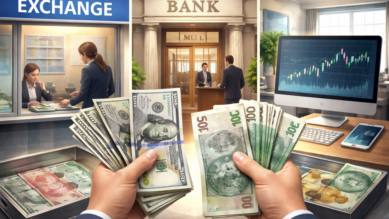 Kurs bankowy, kantorowy i rynkowy USD/PLN – czym się różnią i jak wpływają na twoją wymianę
