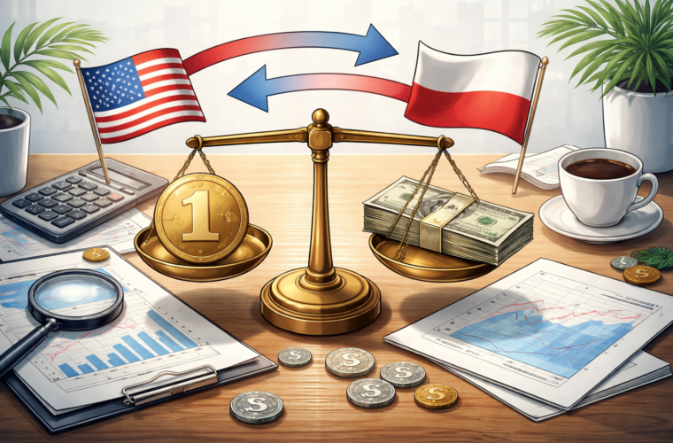 Różnica stóp, przepływy kapitału i apetyt na ryzyko – które mechanizmy decydują o kursie USD/PLN?